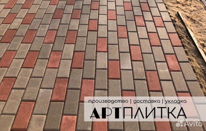 Брусчатка Кирпичик 200х100х40