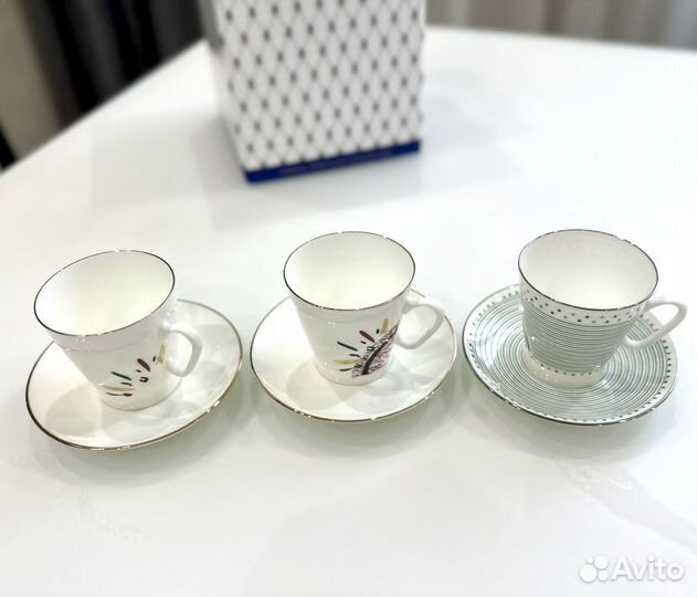 Чашка с блюдцем кофейная Форма: Черный кофе лфз