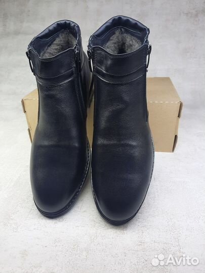 Ботинки зимние кожаные (Арт.58554)