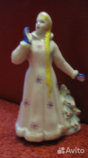 Статуэтка Дулево Снегурочка 1964 год 15 см