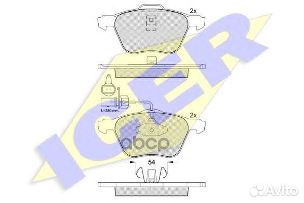 Колодки передние ford Galaxy/seat Alhambra/VW S
