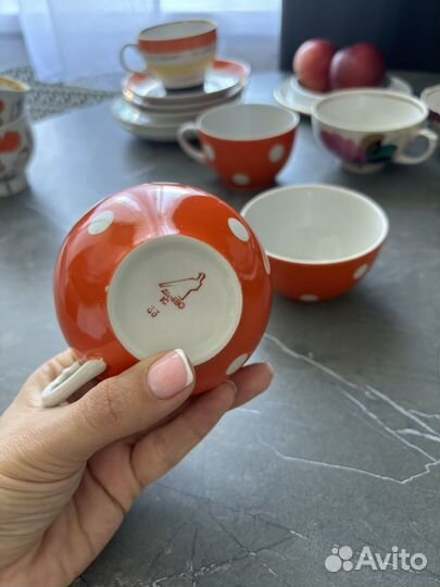 Новый чайный сервиз винтаж фарфор дулево
