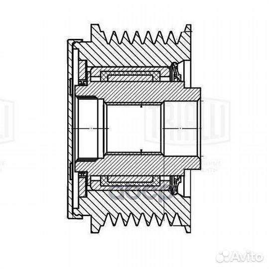 Ролик привод. ремня (обгонная муфта) для а/м Ni