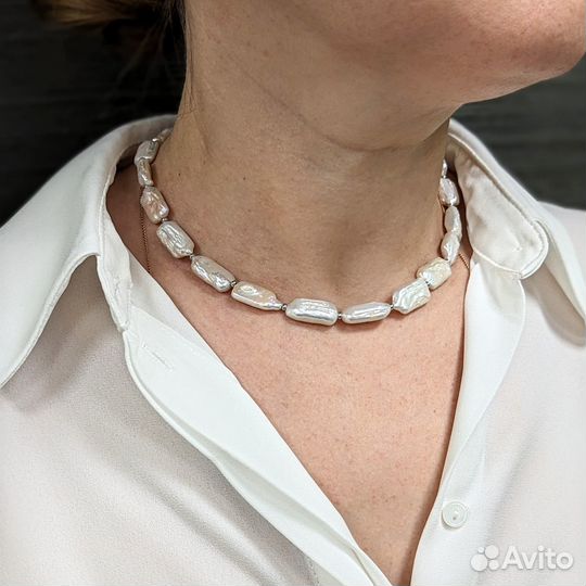 Колье из барочного жемчуга. Подарок