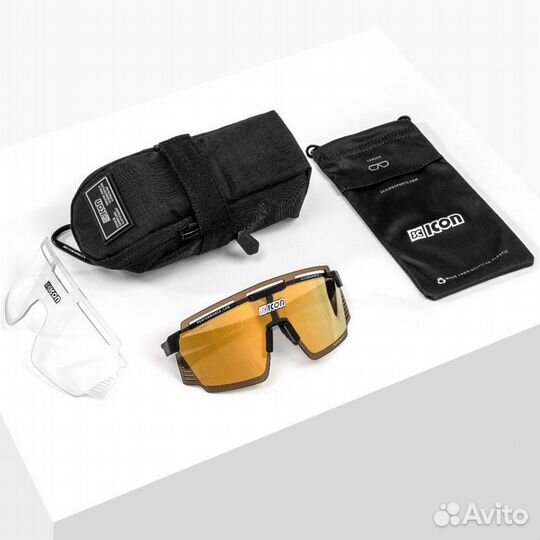 Очки Scicon Aerowatt black gloss / multimirror bro