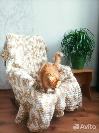 Плед покрывало ручная работа