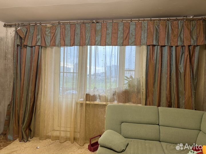 Шторы в гостиную из итальянской портьерной ткани