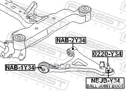 Опора шаровая 0220-Y34 0220-Y34 Febest