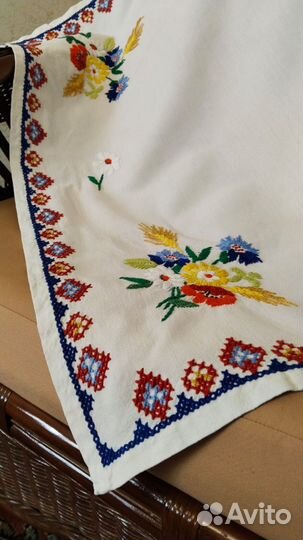 Салфетка, чайная скатерть, ручная работа, винтаж