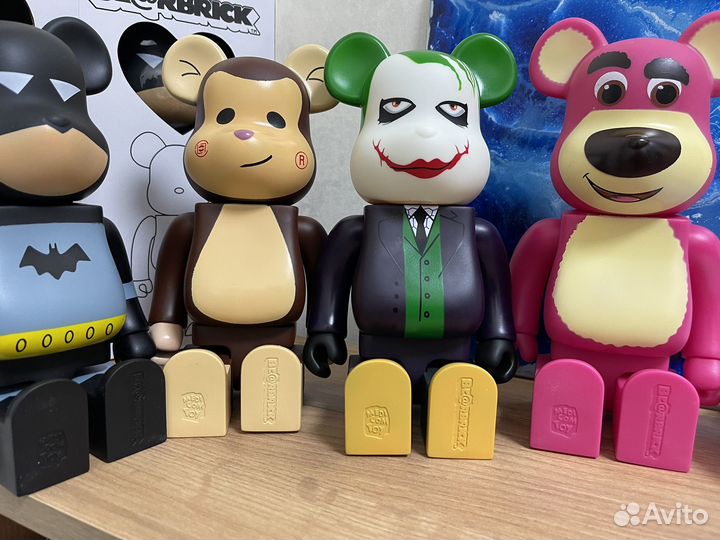 Bearbrick 28см, 400 (Бэтмэн, джокер, обезьянка)