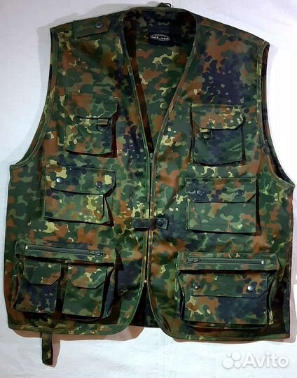Men's vest by Mil-Tec flecktarn bundeswehr, new,XL