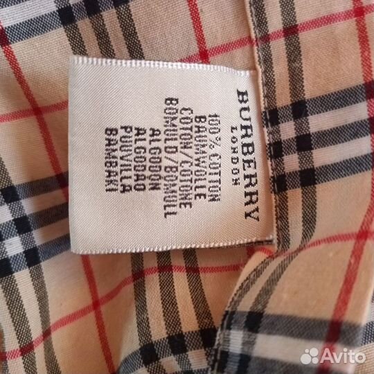 Рубашка Burberry мужская в клетку S