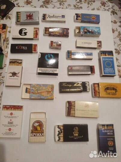 Коллекция спичек, спичечных коробков