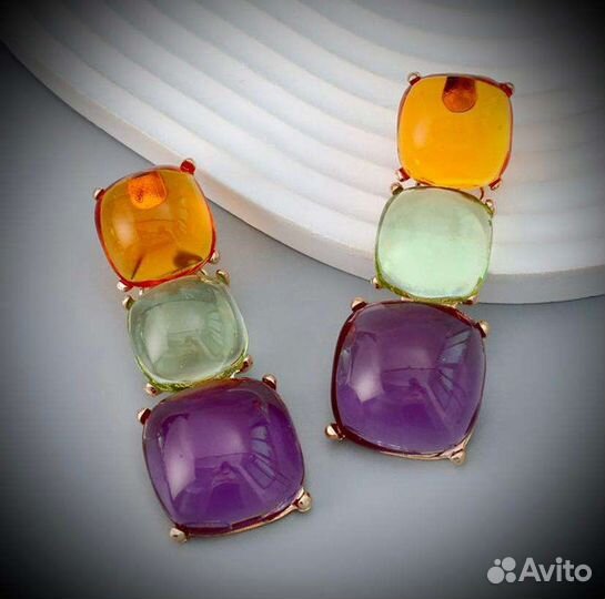 Серьги в стиле Зара