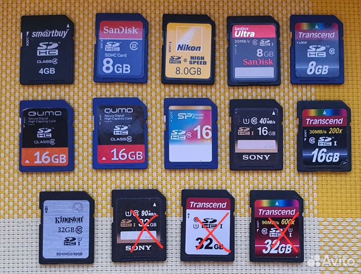 Карты памяти SD, sdhc