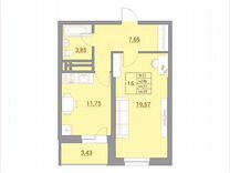 1-к. квартира, 46,4 м², 13/21 эт.