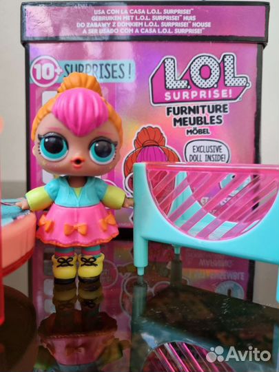 Lol Furniture Neon спальня игровой набор с куклой