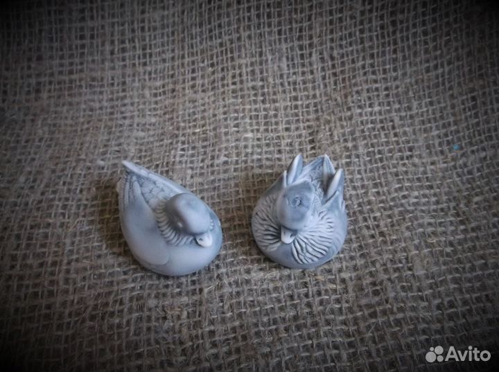 Уточки мандаринки(пара) фигурки из камня