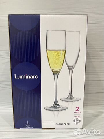 Новые бокалы для шампанского Luminarc