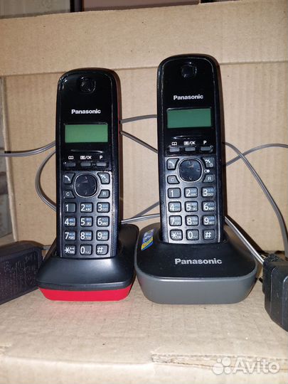 Радиотелефон panasonic с двумя трубками