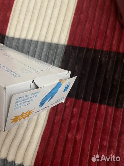 Перчатки одноразовые нитрило-виниловые L