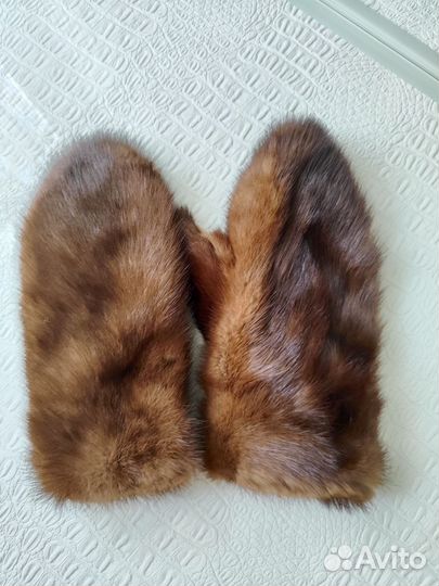 Варежки женские норка