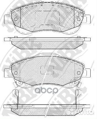 Колодки тормозные дисковые перед PN8808 NiBK