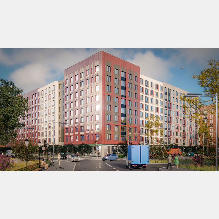 2-к. квартира, 57,4 м², 5/9 эт.