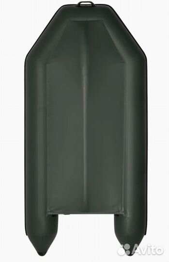 Лодка пвх Фрегат 280 ек с килем, зеленая