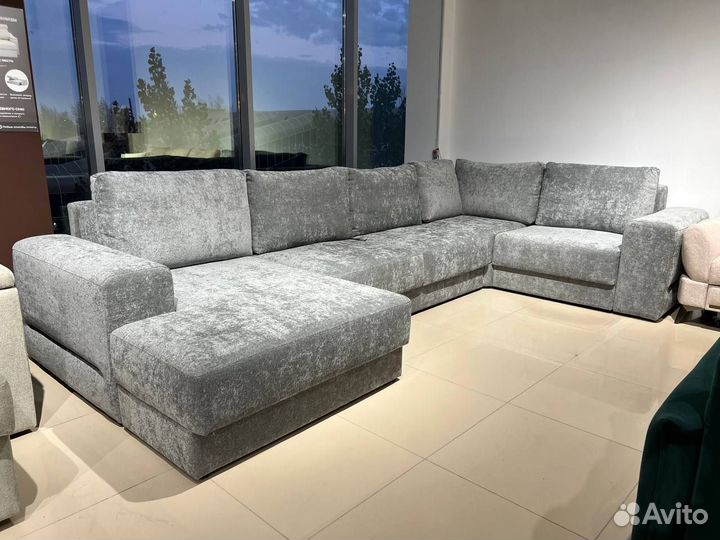 Диван п образный большой