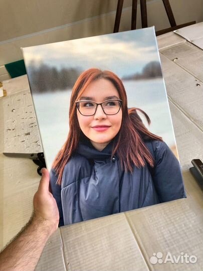 Портрет по фото на холсте в подарок Москва