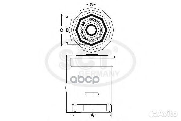 Фильтр масляный mitsubishi/hyundai pajero 2.8D