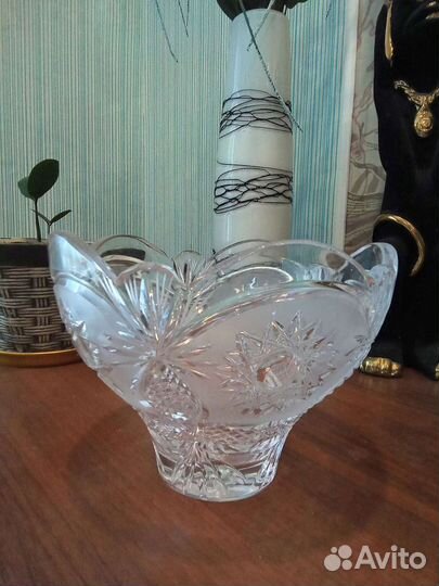 Хрустальные вазы. Рога хрусталь