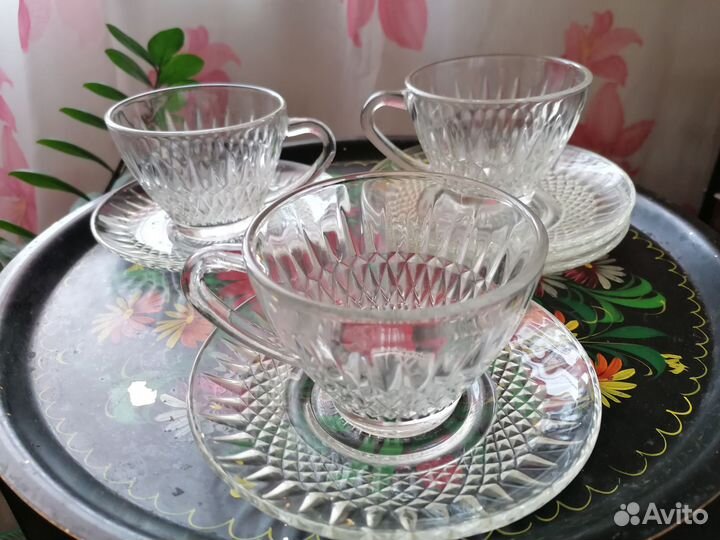 Чайные кофейные пары стекло
