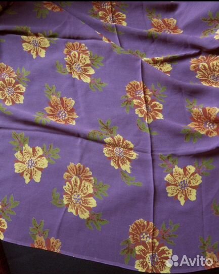 Креп-жоржет нат. шелк ткань СССР 1,55 х 0,94 м