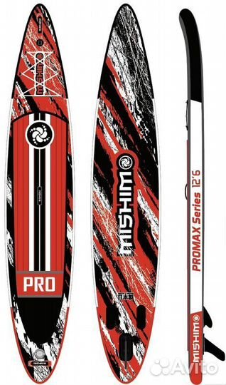 SUP (сап) Доска mishimo PRO-MAX sport RED 11,6’ (3