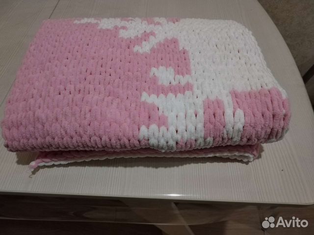 Плед детский вязаный ручная работа