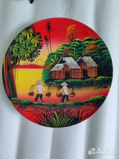 Тарелка декоративная вьетнам