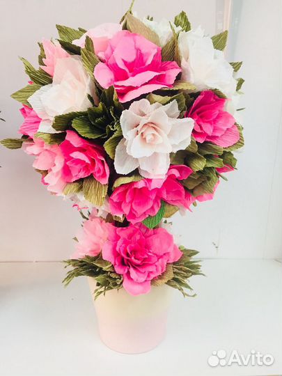 Топиарий из бумаги ручная работа