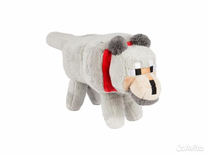 Игрушка мягкая Волк большой 40 см Майнкрафт