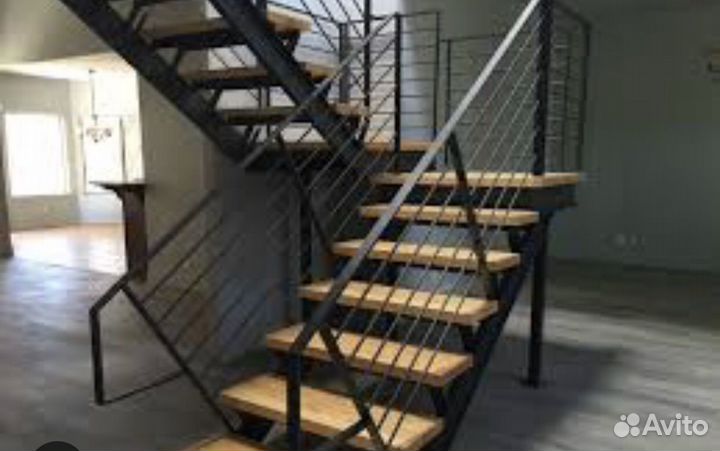 Лестницы из металла на второй этаж Производство