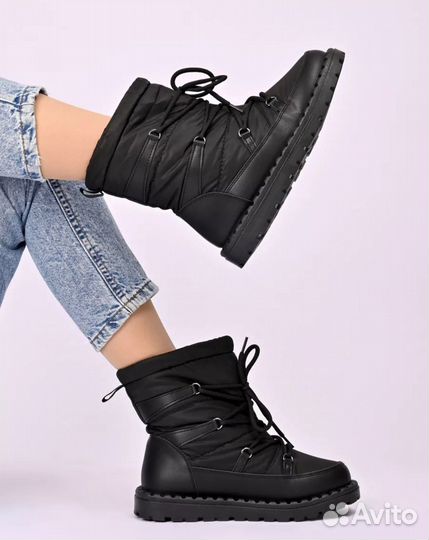Сапоги Женские Дутики Зима 36/37/38/39 (арт.360к)