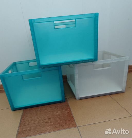 3 ящика для хранения IKEA мард