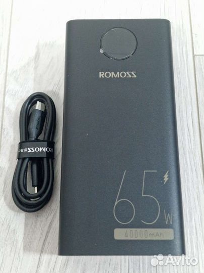 Повербанк Romoss PEA40 Pro мощность 65W, 40000mAh