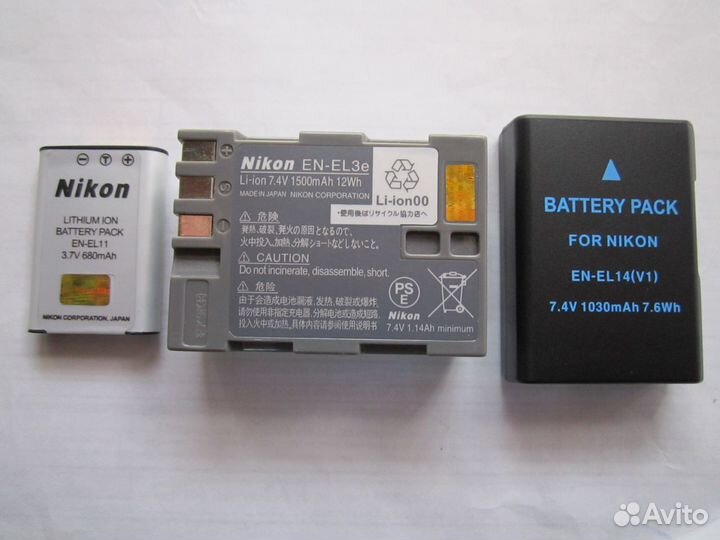 Аккумуляторы для фотоаппаратов nikon