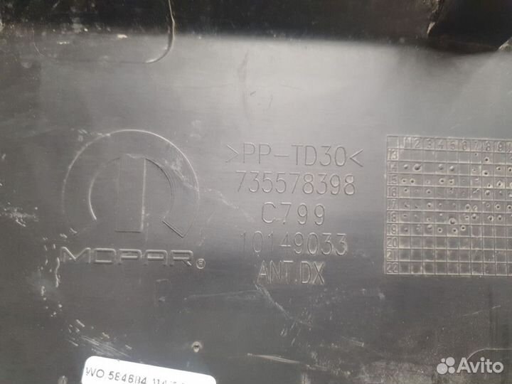 Молдинг двери правый передний Jeep Renegade BU 201