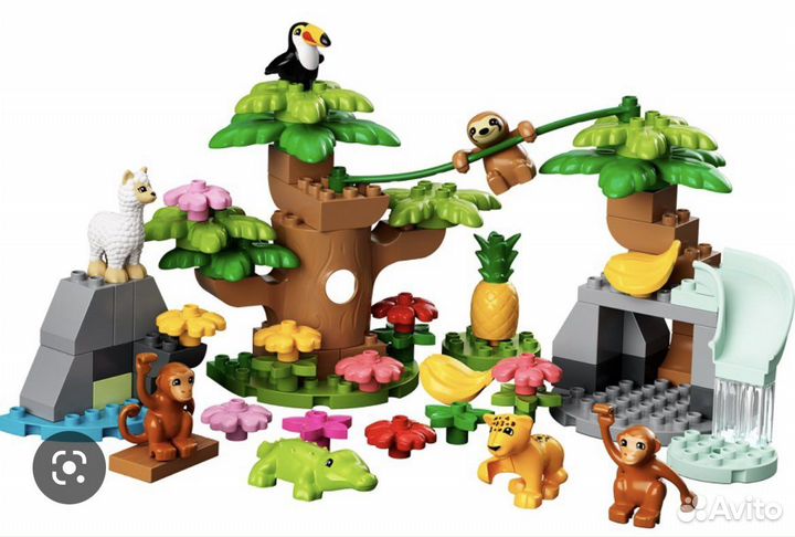 Lego duplo дикие животные америки