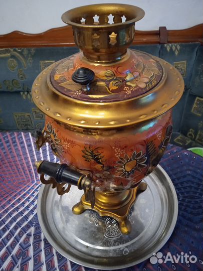 Самовар расписной электрический б/у