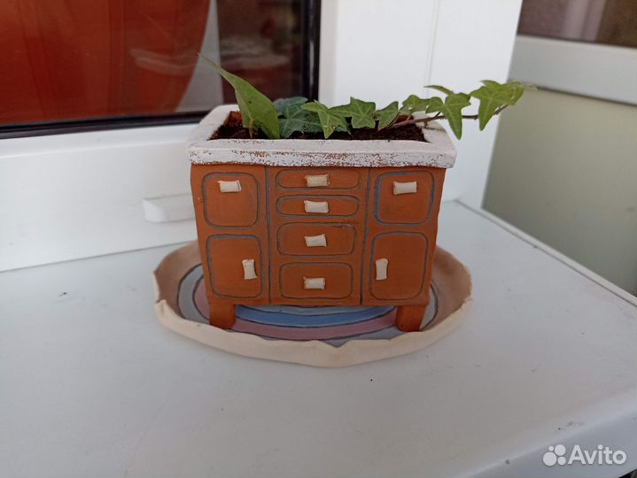 Кашпо для цветов керамика