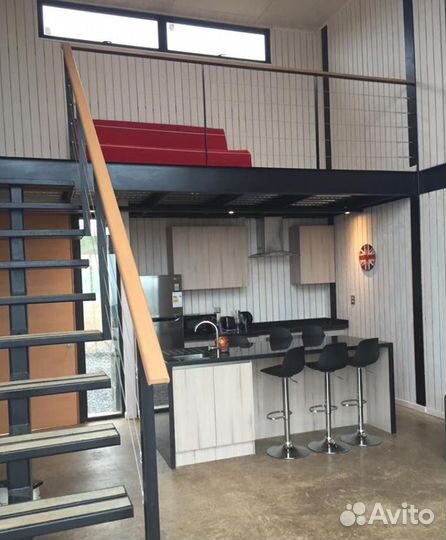 Антресольный этаж из металла